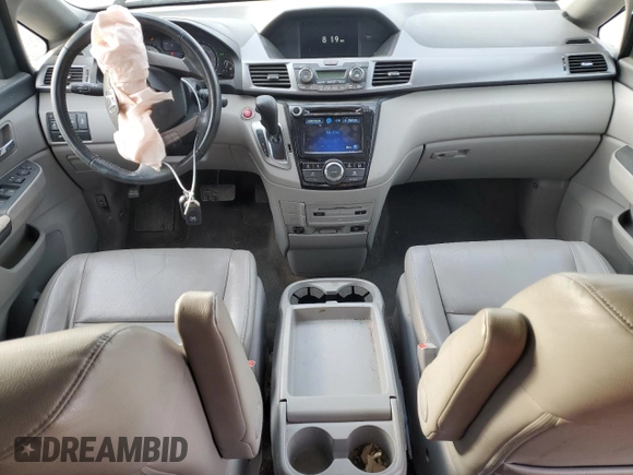 2014 Honda Odyssey EX-L with VIN 5FNRL5H62EB052131, listed as a Copart auction lot 49356065 with 138,551 mi miles and Salvage Title. Bid and sale history available at DreamBid. Image 8.
