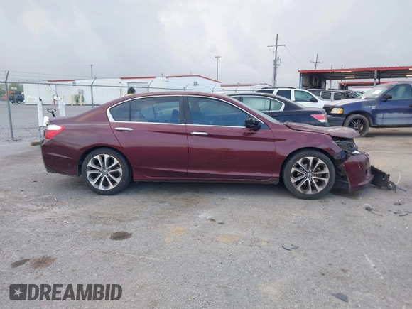 2014 Honda Accord Sedan Sport with VIN 1HGCR2F54EA189529, listed as a IAAI auction lot 42041263 with 376,477 mi miles. Bid and sale history available at carsss.com. Image 13.