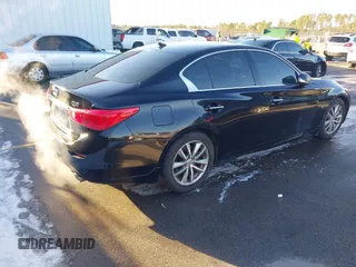 2015 Infiniti Q50 with VIN JN1BV7AP2FM332850, listed as a IAAI auction lot 41345734 with 197,874 mi miles. Bid and sale history available at carsss.com. Image 4.