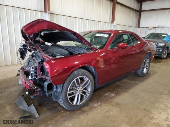 2018 Dodge Challenger GT with VIN 2C3CDZGG5JH283991, listed as a Copart auction lot 51943585 with 0 mi miles and Salvage Title. Bid and sale history available at carsss.com. Image 1.