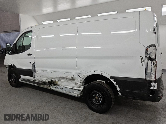 2023 Ford Transit Cargo with VIN 1FTBR1Y86PKB40356, listed as a Copart auction lot 45669345 with 12,890 mi miles and Salvage Title. Bid and sale history available at DreamBid. Image 2.