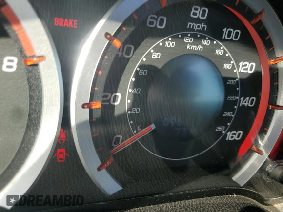 2012 Acura TSX Special Edition with VIN JH4CU2E8XCC025372, listed as a Copart auction lot 44039215 with 96,111 mi miles and Salvage title. Bid and sale history available at DreamBid. Image 9.