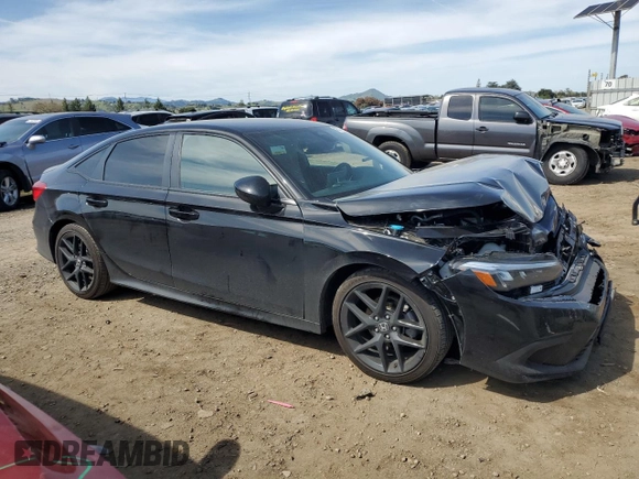 2024 Honda Civic Sedan Sport with VIN 2HGFE2F55RH521218, listed as a Copart auction lot 48577725 with 33,056 mi miles and Salvage Title. Bid and sale history available at carsss.com. Image 4.