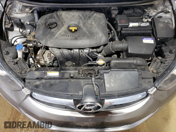 2012 Hyundai Elantra Limited with VIN KMHDH4AE8CU185970, listed as a Copart auction lot 65703595 with 153,374 mi miles and Clean title. Bid and sale history available at DreamBid. Image 11.