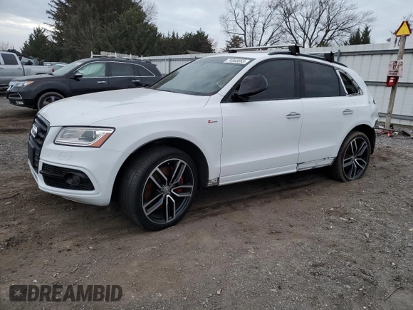 2017 Audi SQ5 Premium Plus with VIN WA1CCBFP0HA041457, listed as a Copart auction lot 74063853 with 102,882 mi miles. Bid and sale history available at carsss.com. Image 1.
