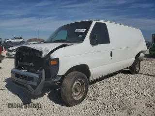 2008 Ford Econoline Cargo Commercial with VIN 1FTNE14W88DB49871, listed as a Copart auction lot 88440115 with 393,179 mi miles and Salvage Title. Bid and sale history available at carsss.com. Image 1.