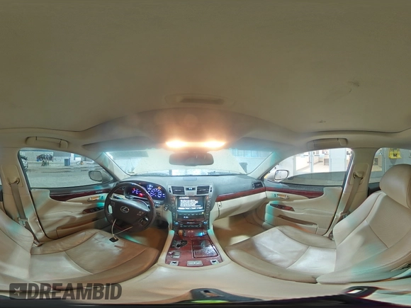 2007 Lexus LS 460 with VIN JTHBL46F175040148, listed as a Copart auction lot 50335035 with 181,107 mi miles and Salvage Title. Bid and sale history available at DreamBid. Image 12.