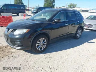 2015 Nissan Rogue S with VIN KNMAT2MT1FP586459, listed as a IAAI auction lot 40251580 with 109,513 mi miles. Bid and sale history available at carsss.com. Image 2.