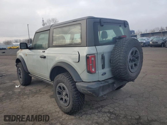 2021 Ford Bronco с VIN 1FMDE5CH2MLA68172, выставлен на аукционе Copart как лот 88787385 с пробегом Не указан миль и Списание • Salvage title. История ставок и продаж доступна на DreamBid. Изображение 2.