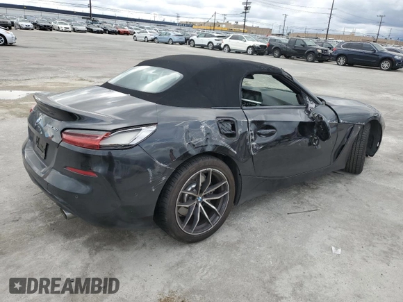 2019 BMW Z4 sDrive30i with VIN WBAHF3C54KWW42809, listed as a Copart auction lot 45155744 with 0 mi miles. Bid and sale history available at carsss.com. Image 3.