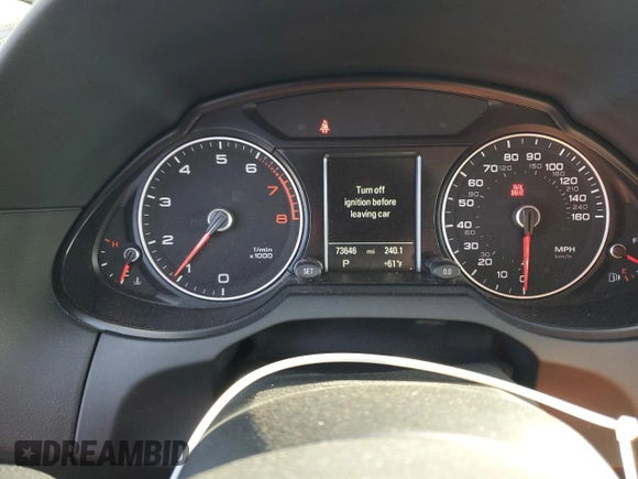 2017 Audi Q5 Premium Plus with VIN WA1L2AFP4HA006109, listed as a Copart auction lot 57851885 with 73,646 mi miles and Salvage title. Bid and sale history available at DreamBid. Image 9.