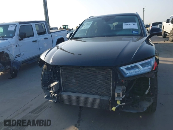 2020 Audi Q5 Premium Plus with VIN WA1BNAFY0L2004064, listed as a IAAI auction lot 42087116 with 64,432 mi miles and . Bid and sale history available at DreamBid. Image 12.