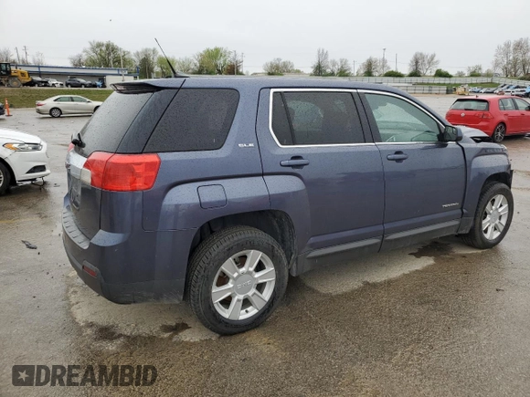 2013 GMC Terrain SLE with VIN 2GKALMEK7D6142568, listed as a Copart auction lot 51605435 with 107,536 mi miles and Salvage Title. Bid and sale history available at DreamBid. Image 3.