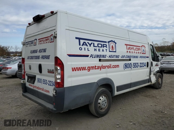 2018 Ram ProMaster Cargo with VIN 3C6URVJG1JE108272, listed as a Copart auction lot 88373495 with 115,520 mi miles and Salvage Title. Bid and sale history available at carsss.com. Image 3.