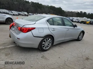 2014 Infiniti Q50 with VIN JN1BV7AP5EM678499, listed as a Copart auction lot 47460365 with 84,286 mi miles and Salvage Title. Bid and sale history available at carsss.com. Image 3.