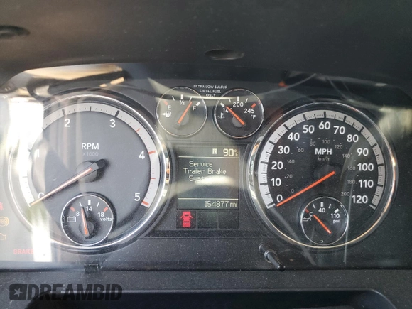 2010 Dodge Ram 2500 SLT with VIN 3D7UT2CL4AG128948, listed as a Copart auction lot 60943394 with 154,877 mi miles and Non Repairable. Bid and sale history available at carsss.com. Image 9.