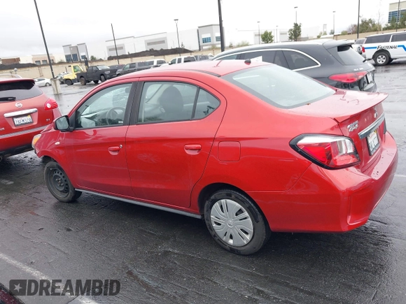 2021 Mitsubishi Mirage G4 ES with VIN ML32FUFJ9MHF01240, listed as a IAAI auction lot 41579718 with 86,616 mi miles. Bid and sale history available at carsss.com. Image 15.