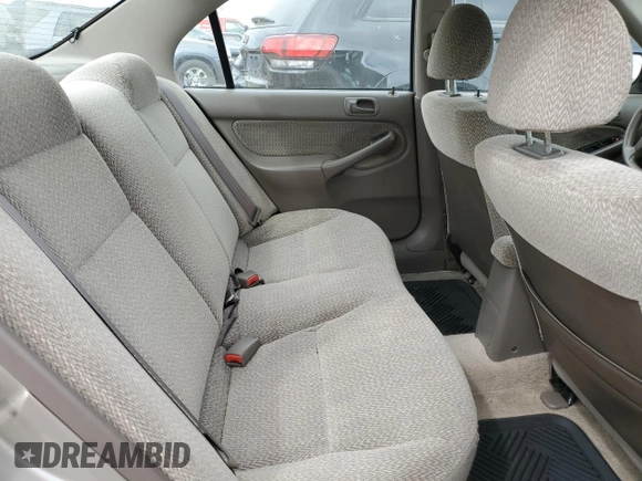 2000 Honda Civic LX with VIN 1HGEJ6677YL043935, listed as a Copart auction lot 56601325 with 163,195 mi miles and Clean Title. Bid and sale history available at DreamBid. Image 10.