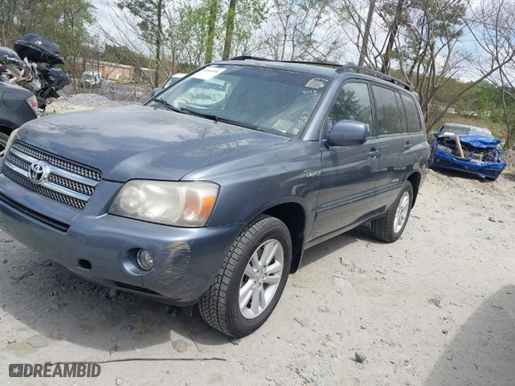 2007 Toyota Highlander Hybrid w/3rd Row with VIN JTEDW21A770018813, listed as a IAAI auction lot 41960906 with 263,798 mi miles. Bid and sale history available at carsss.com. Image 2.