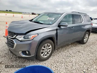 2019 Chevrolet Traverse LT z VIN 1GNERHKW2KJ117742, wystawiony jako Copart lot #58953935 z przebiegiem 122 104 mil mil oraz Szkoda całkowita • Salvage title. Historia ofert i sprzedaży dostępna na DreamBid. Obrazek 1.