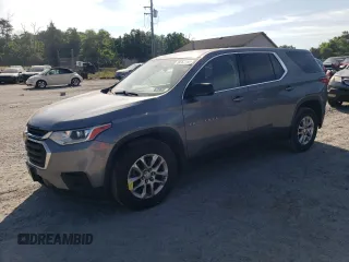2018 Chevrolet Traverse LS with VIN 1GNEVLKW5JJ151672, listed as a Copart auction lot 59763164 with 102,859 mi miles and Salvage Title. Bid and sale history available at carsss.com. Image 1.