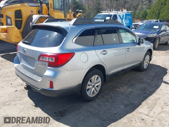 2015 Subaru Outback Premium with VIN 4S4BSADC7F3361953, listed as a IAAI auction lot 42170100 with 208,154 mi miles and . Bid and sale history available at DreamBid. Image 4.