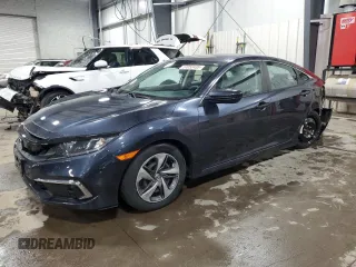 2020 Honda Civic LX z VIN 2HGFC2F62LH564582, wystawiony jako Copart lot #57052435 z przebiegiem 39 831 mil mil oraz Szkoda całkowita • Salvage title. Historia ofert i sprzedaży dostępna na DreamBid. Obrazek 1.