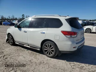 2015 Nissan Pathfinder SV with VIN 5N1AR2MN4FC686185, listed as a Copart auction lot 46862815 with 157,365 mi miles and Salvage Title. Bid and sale history available at carsss.com. Image 2.