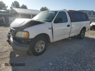 2002 Ford F-150 XL with VIN 1FTRF17W92NB67419, listed as a Copart auction lot 52761455 with 100,305 mi miles and Salvage Title. Bid and sale history available at carsss.com. Image 1.
