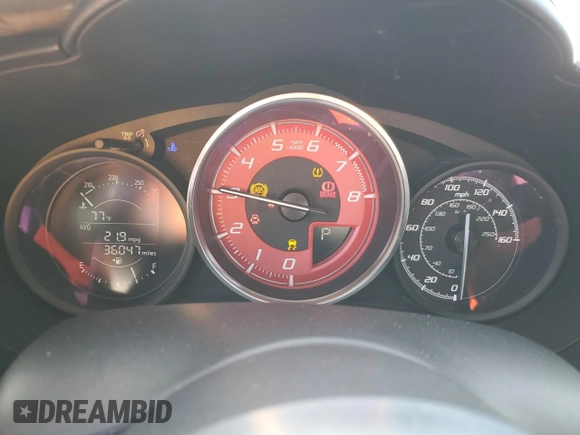 2018 FIAT 124 Spider Abarth z VIN JC1NFAEK8J0134189, wystawiony jako Copart lot #72461804 z przebiegiem 36 047 mil mil oraz Szkoda całkowita • Salvage title. Historia ofert i sprzedaży dostępna na DreamBid. Obrazek 9.