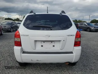 2007 Hyundai Tucson GLS with VIN KM8JM12B17U647826, listed as a Copart auction lot 74586934 with 0 mi miles and Salvage Title. Bid and sale history available at carsss.com. Image 6.