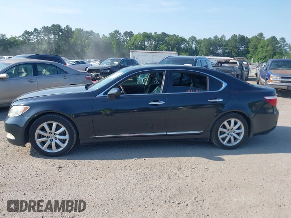 2007 Lexus LS 460 with VIN JTHBL46F975051429, listed as a IAAI auction lot 42609494 with 229,424 mi miles and . Bid and sale history available at DreamBid. Image 13.