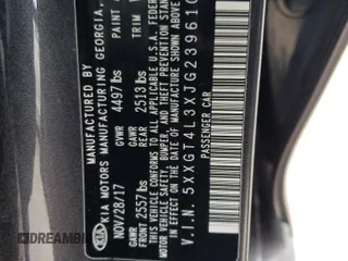 2018 Kia Optima S with VIN 5XXGT4L3XJG239610, listed as a Copart auction lot 44654245 with 117,806 mi miles and Salvage Title. Bid and sale history available at carsss.com. Image 15.