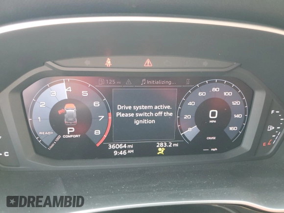 2019 Audi Q3 S line Premium Plus with VIN WA1EECF3XK1071434, listed as a Copart auction lot 58988474 with 36,064 mi miles and Salvage Title. Bid and sale history available at carsss.com. Image 9.
