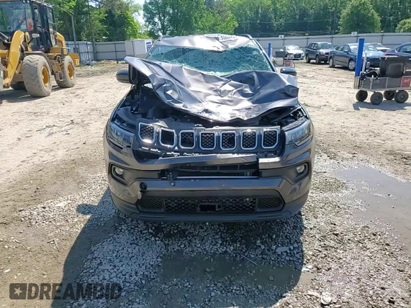 2023 Jeep Compass Latitude с VIN 3C4NJDBN0PT563629, выставлен на аукционе Copart как лот 55604875 с пробегом 80 742 миль миль и Списание • Salvage title. История ставок и продаж доступна на DreamBid. Изображение 14.