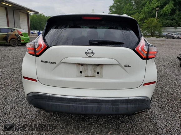 2018 Nissan Murano SL z VIN 5N1AZ2MG9JN128671, wystawiony jako Copart lot #54950575 z przebiegiem 100 712 mil mil oraz Szkoda całkowita • Salvage title. Historia ofert i sprzedaży dostępna na DreamBid. Obrazek 6.