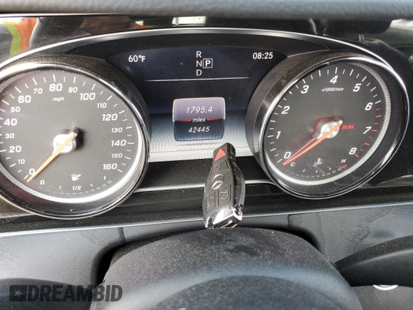 2019 Mercedes-Benz E-Class E 300 with VIN WDDZF4JB9KA582874, listed as a Copart auction lot 53976235 with 42,445 mi miles and Salvage Title. Bid and sale history available at carsss.com. Image 9.