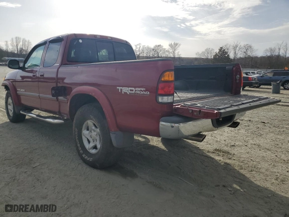 2001 Toyota Tundra Ltd with VIN 5TBBT48151S214199, listed as a Copart auction lot 47729815 with 165,256 mi miles and Salvage Title. Bid and sale history available at carsss.com. Image 2.