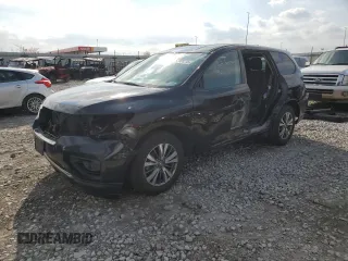 2019 Nissan Pathfinder SV z VIN 5N1DR2MMXKC603633, wystawiony jako Copart lot #52808715 z przebiegiem 49 297 mil mil oraz Szkoda całkowita • Salvage title. Historia ofert i sprzedaży dostępna na DreamBid. Obrazek 1.