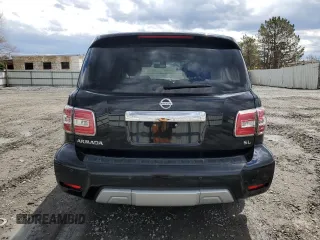 2017 Nissan Armada SV with VIN JN8AY2NC5H9506303, listed as a Copart auction lot 53320355 with 86,953 mi miles and Clean Title. Bid and sale history available at carsss.com. Image 6.