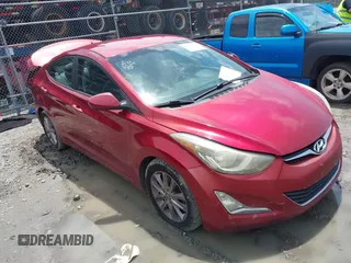 2015 Hyundai Elantra SE with VIN 5NPDH4AE4FH637559, listed as a IAAI auction lot 42497156 with 105,107 mi miles and . Bid and sale history available at DreamBid. Image 1.