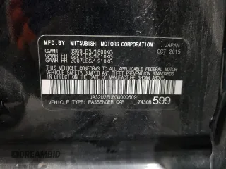 2016 Mitsubishi Lancer ES with VIN JA32U2FU8GU000509, listed as a Copart auction lot 75942174 with 116,003 mi miles and Salvage Title. Bid and sale history available at DreamBid. Image 12.