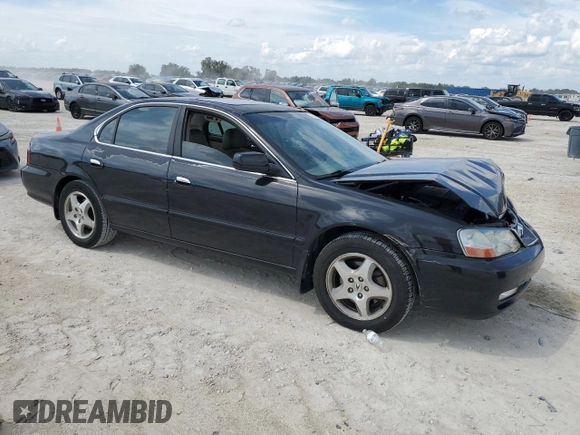 2003 Acura TL with VIN 19UUA56623A072955, listed as a Copart auction lot 71586074 with 157,002 mi miles and Salvage Title. Bid and sale history available at carsss.com. Image 4.