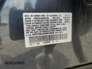 2014 Acura MDX Technology with VIN 5FRYD3H45EB010336, listed as a Copart auction lot 48756895 with 115,526 mi miles and Salvage Title. Bid and sale history available at carsss.com. Image 15.