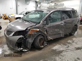 2011 Toyota Sienna LE with VIN 5TDJK3DC8BS008819, listed as a Copart auction lot 46245485 with 243,826 mi miles and Non Repairable. Bid and sale history available at carsss.com. Image 1.