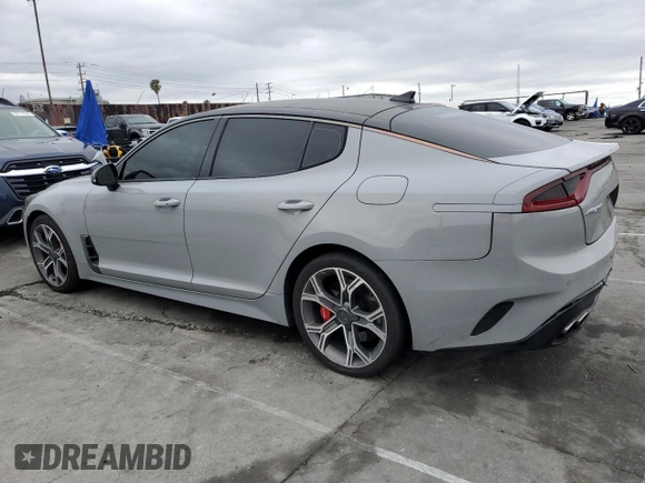 2018 Kia Stinger GT with VIN KNAE35LC4J6032204, listed as a Copart auction lot 48251235 with 58,687 mi miles and Salvage Title. Bid and sale history available at carsss.com. Image 2.