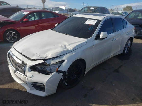 2015 Infiniti Q50 Premium with VIN JN1BV7AP6FM349523, listed as a IAAI auction lot 40940482 with NaN miles. Bid and sale history available at carsss.com. Image 17.