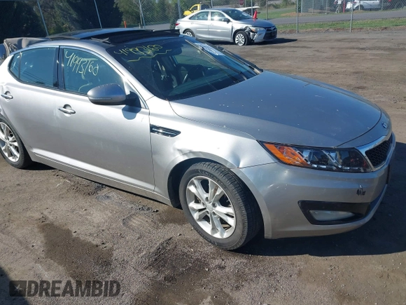 2013 Kia Optima EX with VIN 5XXGN4A7XDG199887, listed as a IAAI auction lot 41993160 with 235,603 mi miles and . Bid and sale history available at carsss.com. Image 1.