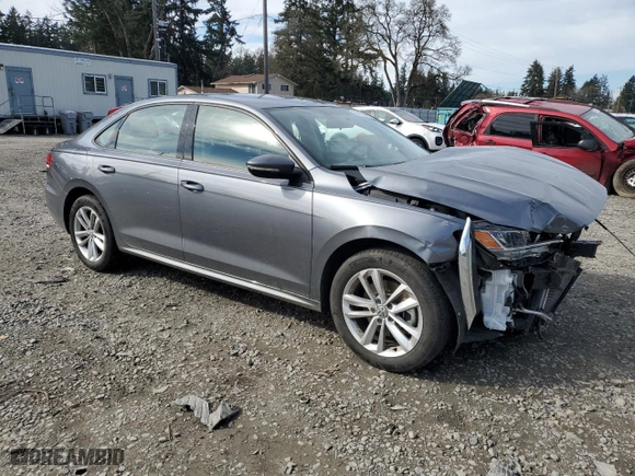 2021 Volkswagen Passat 2.0T S with VIN 1VWAA7A32MC018553, listed as a Copart auction lot 50453545 with 37,344 mi miles and Salvage Title. Bid and sale history available at carsss.com. Image 4.