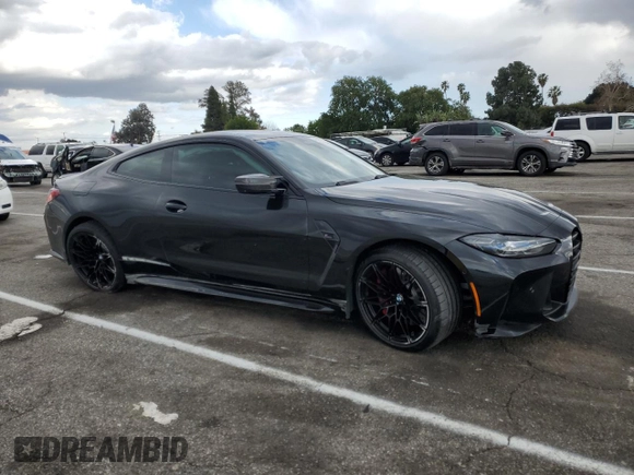 2021 BMW M4 Competition with VIN WBS33AZ06MCG37066, listed as a Copart auction lot 45497333 with 18,351 mi miles. Bid and sale history available at carsss.com. Image 4.